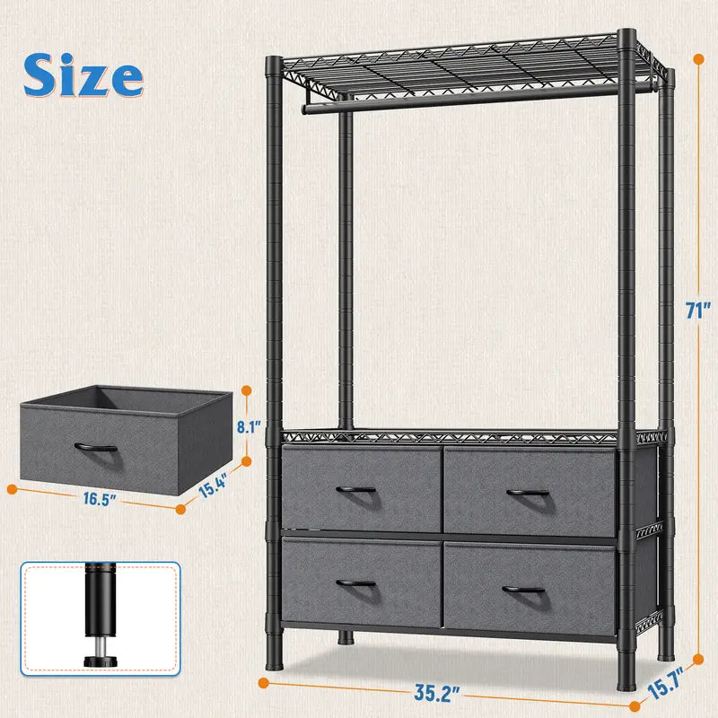 Heavy Duty Metal Garment Rack