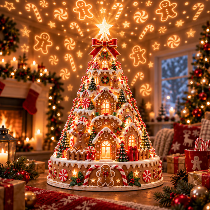 Christmas Village Lightscape Tree🎄